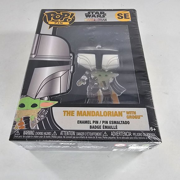 POP! Pins SE Star Wars The Mandalorian With Grogu Enamel Pin New Damaged Box - Picture 4 of 7